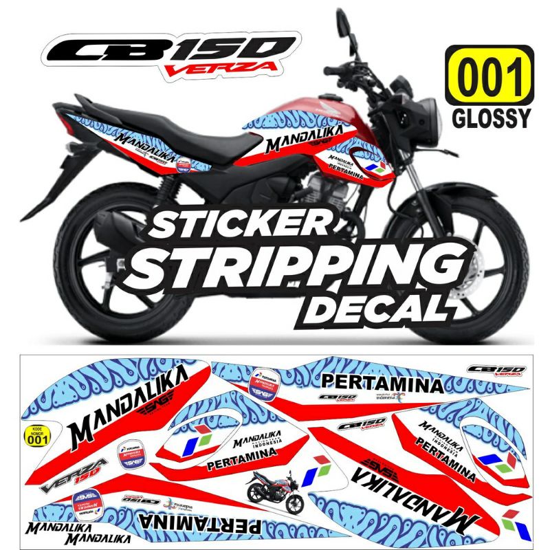 Sticker striping Verza 150CB Verza CB150 stiker verza lis variasi honda Mandalika
