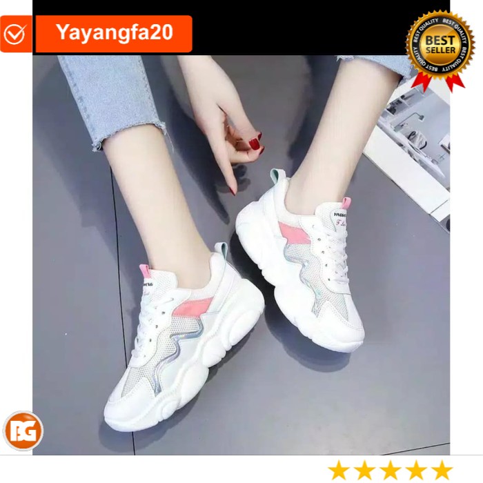 Sepatu Wanita Sneaker Baleno Sneakers Cewek Kanvas Putih Fashion Korea Terbaru