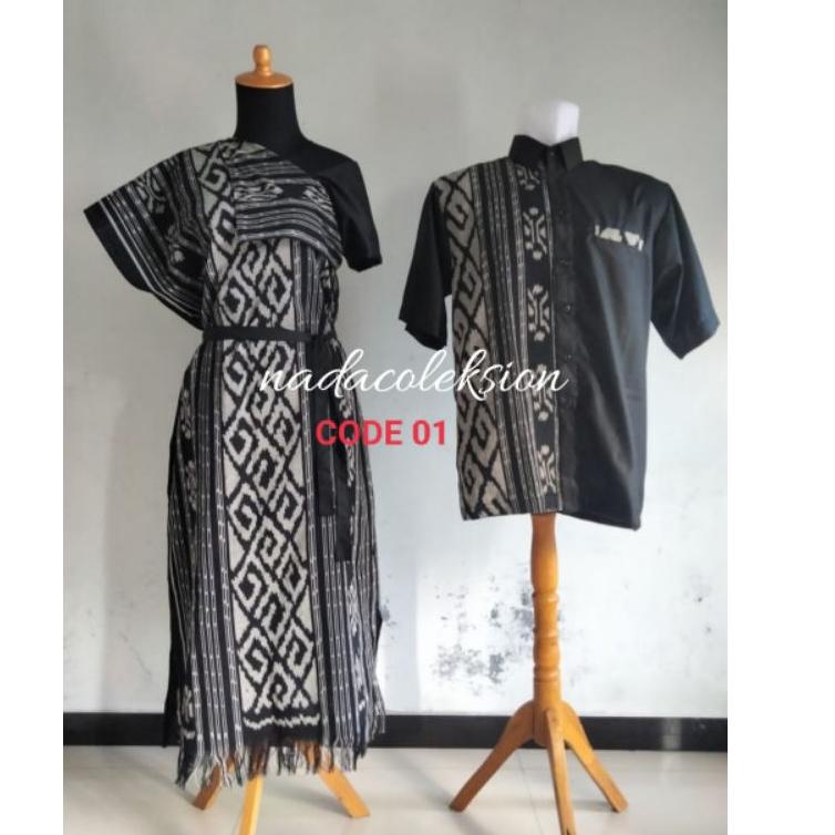 [KRA.25Au22ј] READY STOK set couple Set couple tenun ethnic set couple tenun jepara set kondangan te