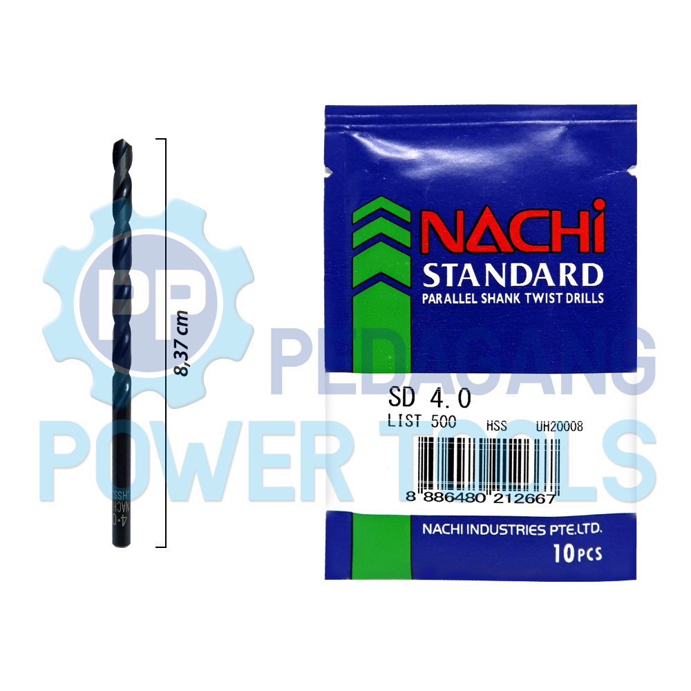 NACHI MATA BOR BESI 4 MM ASLI MATABOR 4MM HSS DRILL BITS ORIGINAL