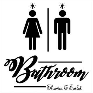 Sticker Cutting Bathroom Boy Girls
