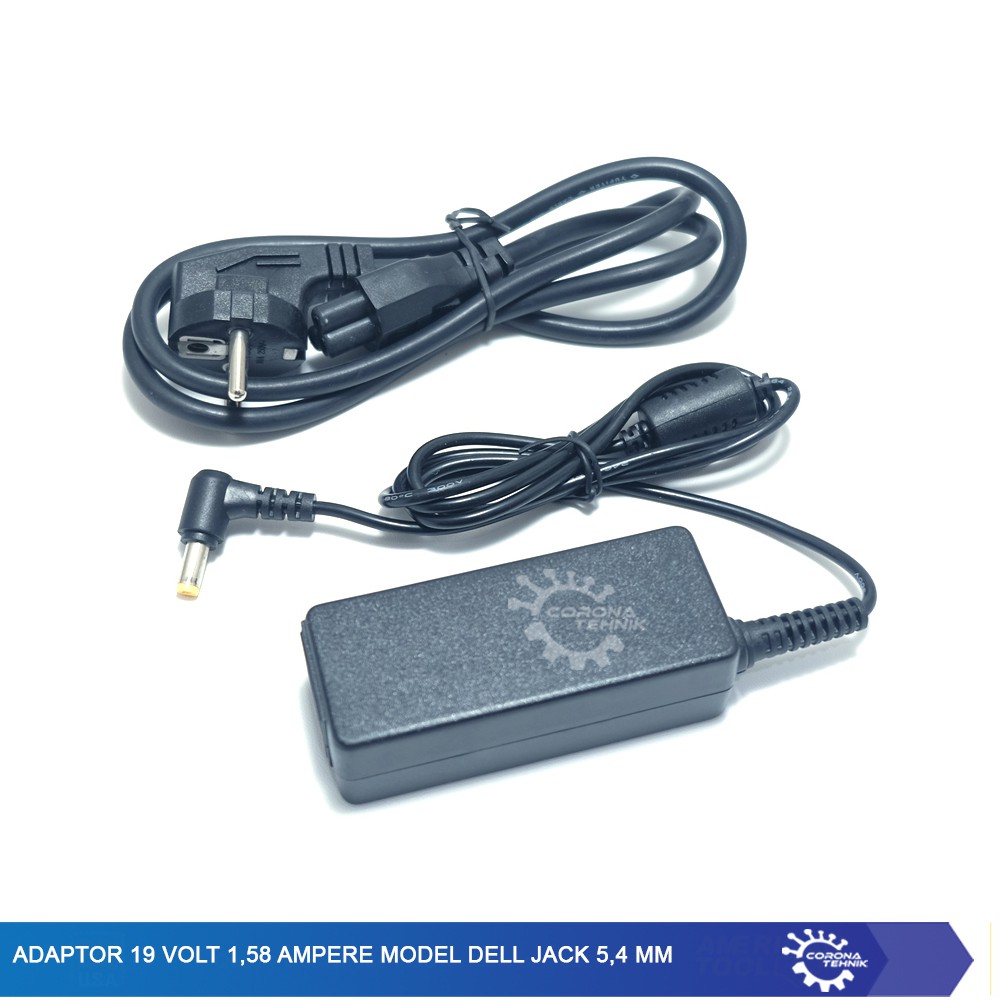 Model Dell Jack 5,4 mm Adaptor 19 Volt 1,58 Ampere