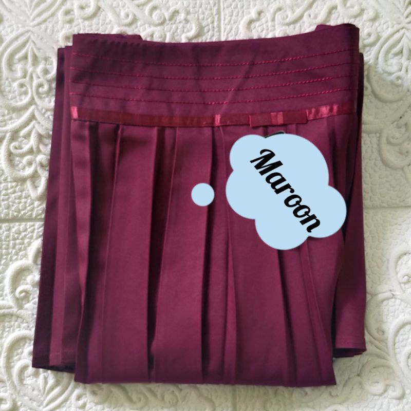 COD ROK KANTOR PLISKET//BAHAN KATUN PREMIUM//SIZE M, L ,XL ,XXL ,XXXL.-MAROON