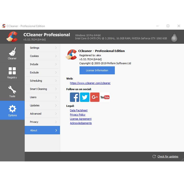 CCleaner Pro 6 Plus Edisi 2023 Full Version Lisensi Lifetime (Bisa update online) Software Pembersih File Sampah Komputer Laptop