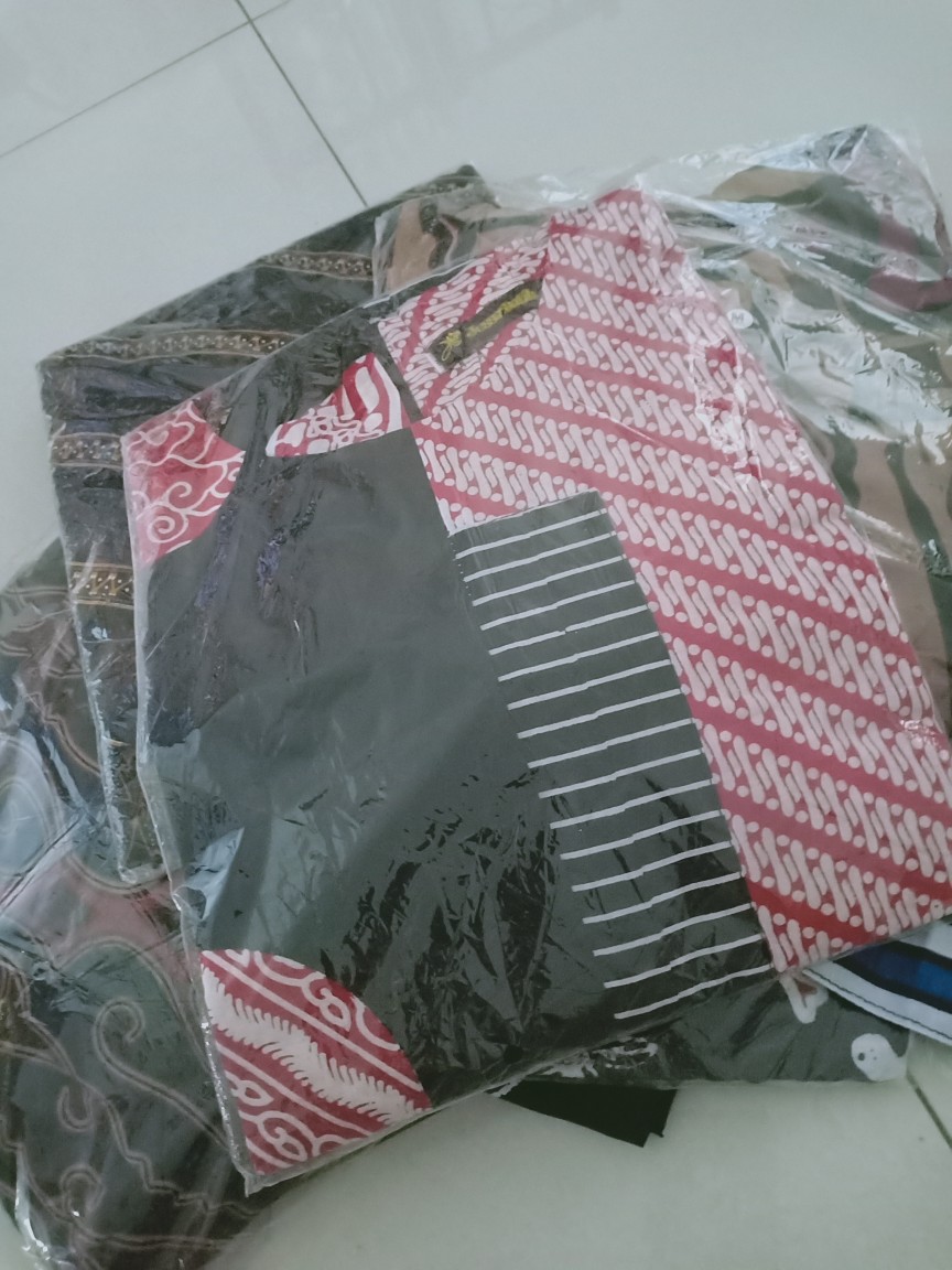 Tunic Garis Respati Batik Baju Kantoran Kondangan Kerja Seragaman Tunik Casual Ziggy Tali Sogan