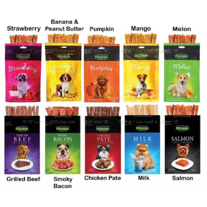 PRAMA Dog Snack 70GR Jajanan Cemilan Anjing Makanan Ringan Jajan