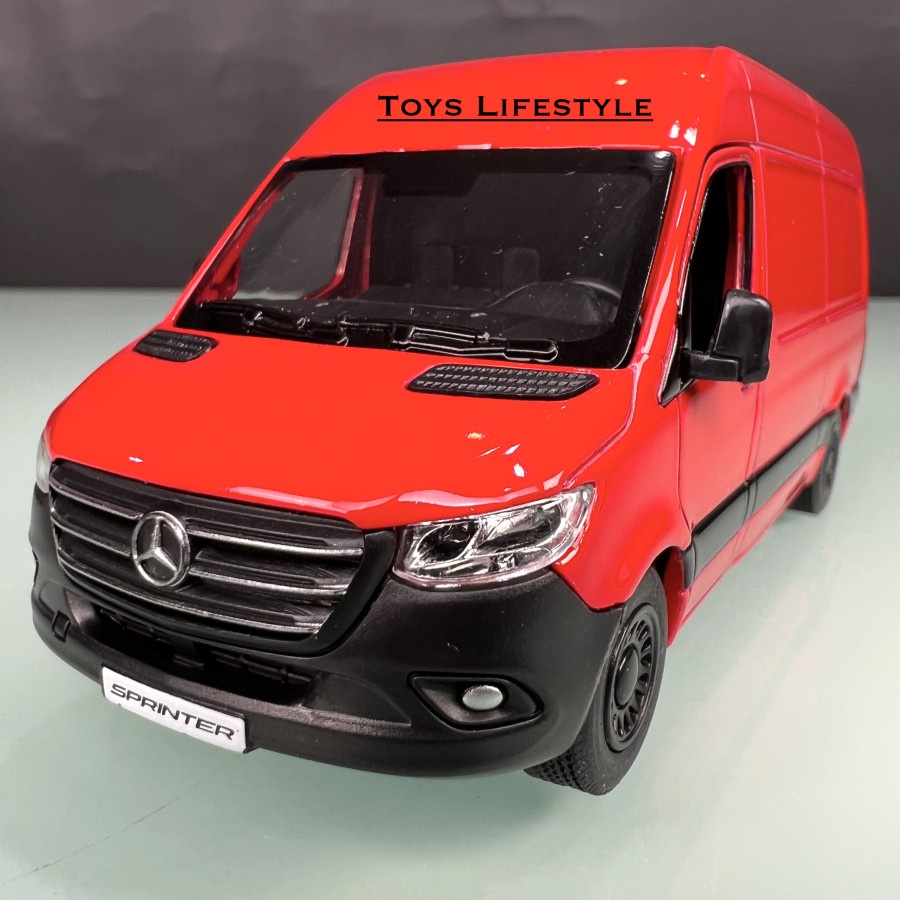 Mobil Kinsmart Diecast - Mercedes Benz Sprinter Skala 1:48