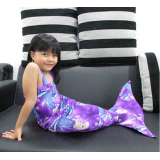 Baju Kostum Renang Mermaid  Putri Duyung Anak Motif