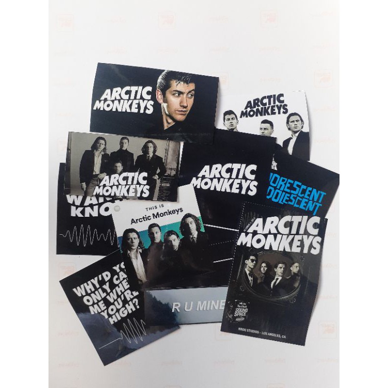 STICKER PACK ARCTIC MONKEYS STICKER BAND STICKER TUMBLR STICKER LAPTOP STIKER PACK ARCTIC MONKEY