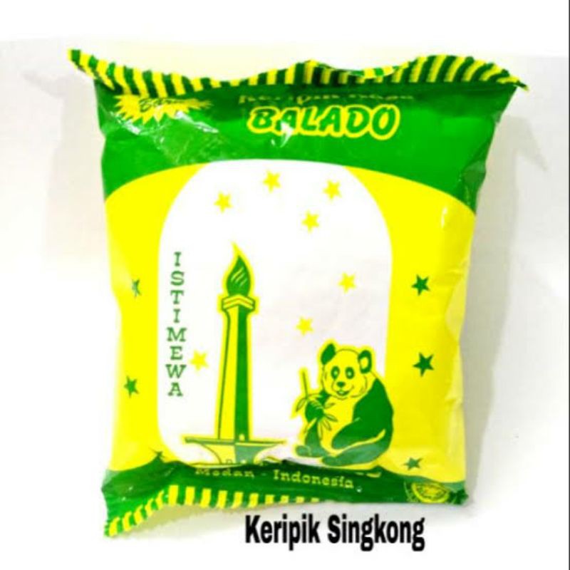 

cemilan instant snack keripik singkong keripik ubi cap monas
