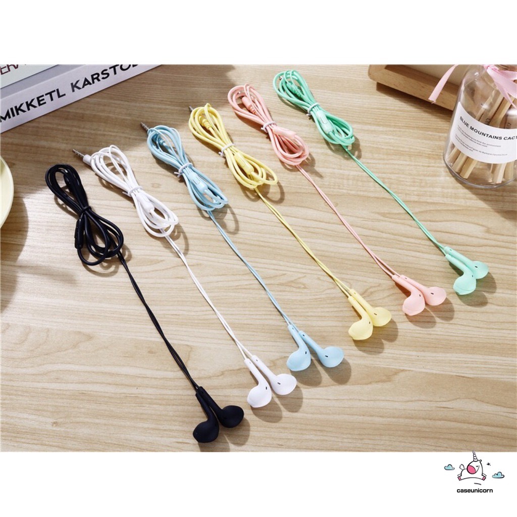 U19 Headset Musik Over Ear Hifi 3.5mm Warna Macaron Dengan Kabel 1.2m