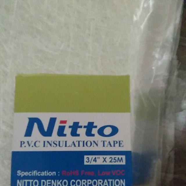 Isolasi Listrik Nitto / Isolasi Kabel / Lakban Listrik Lakban Kabel