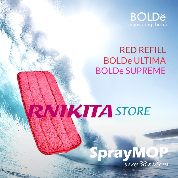 BOLDe KAIN PEL SPRAYMOP ULTIMA SUPREME - Refill Kain Pel Warna Red