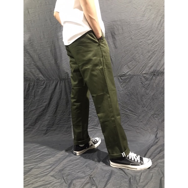 Transworld Celana Panjang Chino Selvedge Legular Fit Army