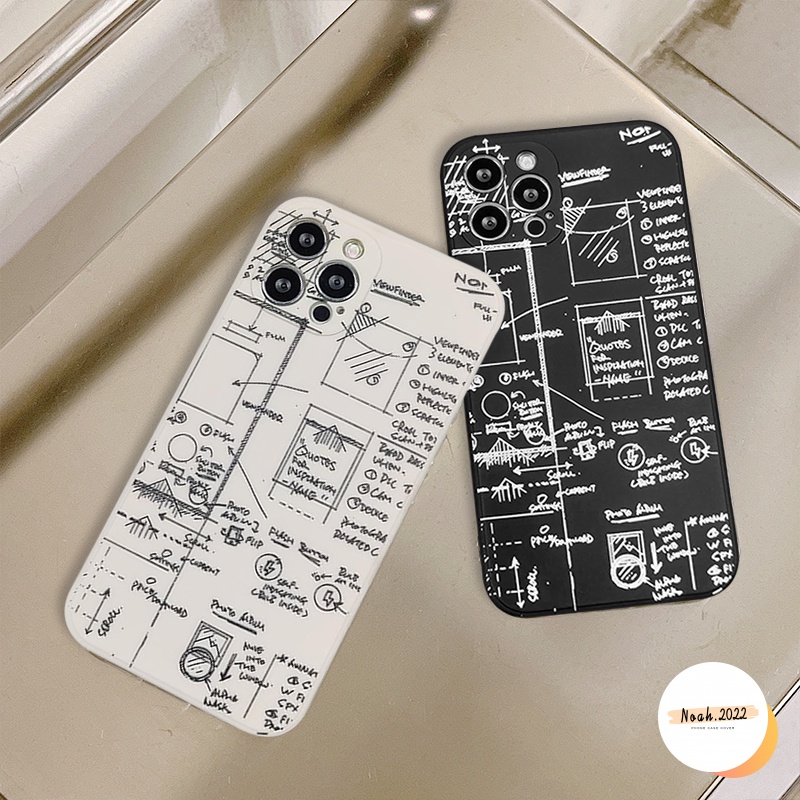 Soft Case TPU Motif Tulisan Matematika Untuk Xiaomi Poco M3 X3 PRO Redmi 9A 10 9 9T 9C Note 10S 8 9 10 PRO Plus 10 PRO MAX
