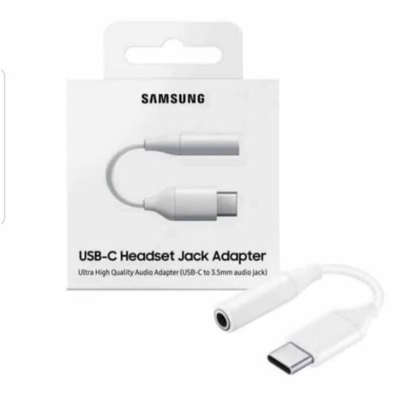 Adapter Conveter Sambungan Headset Original 100% Samsung USB C To Jack Audio 3.5mm For Samsung A73 A53 A33 A80 S22 S22+ S22 ULTRA S21 S21+ S21 ULTRA S20 S20+ S20 ULTRA S20FE  S10 S10+ S10E NOTE 10 10+ 20 20 ULTRA