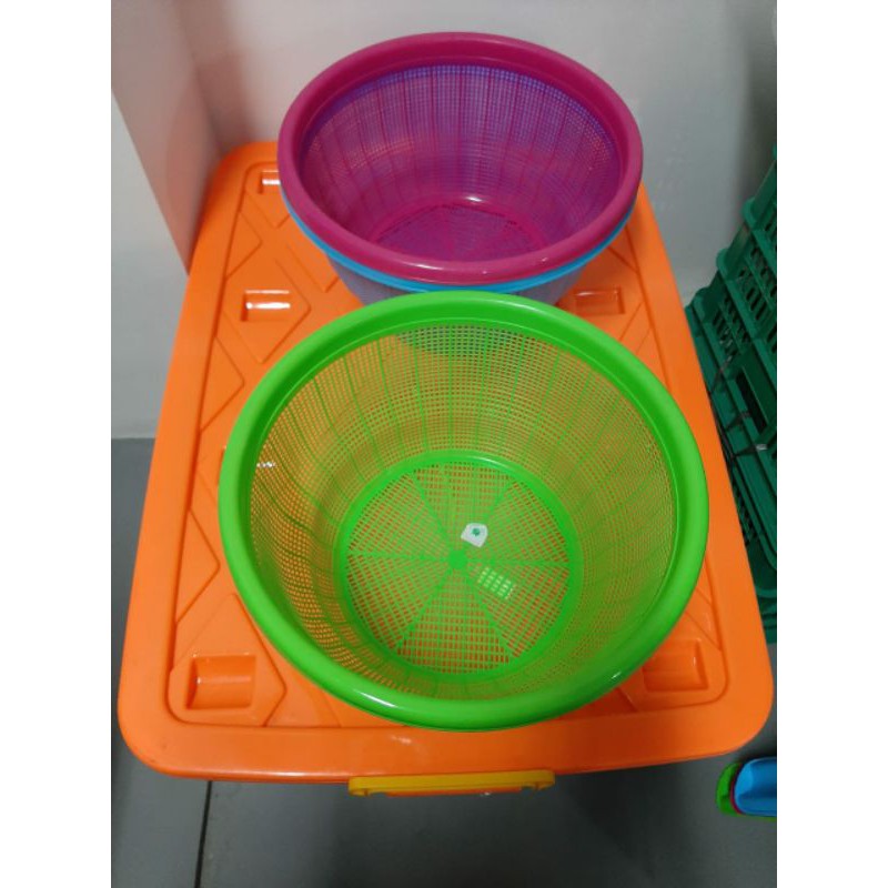 Bakul / Wakul Nasi Wadah Nasi Tempat Nasi Plastik Green Leaf Small - Large