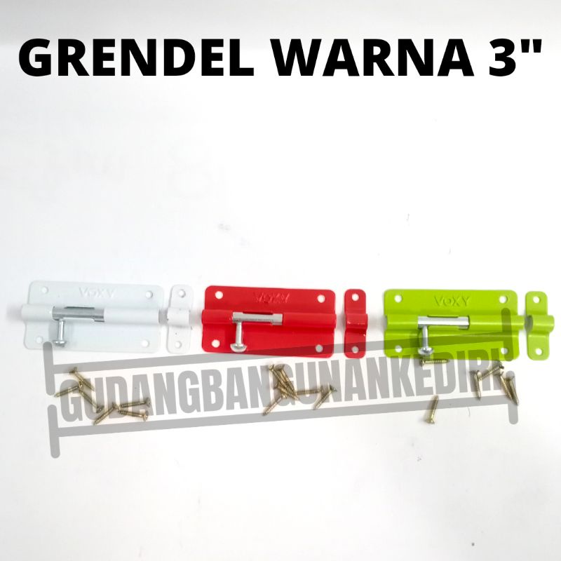 gerendel grendel slot selot warna voxy 3 inch