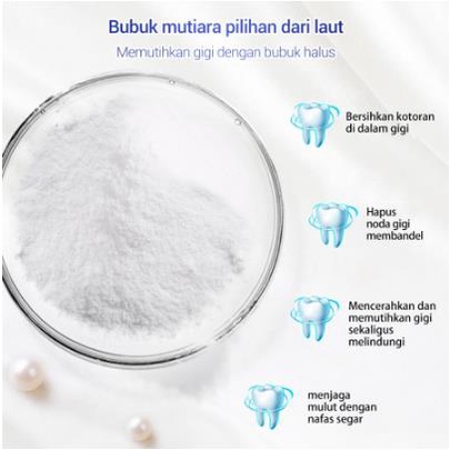 ^ KYRA ^ Breylee Teeth Whitening Powder With Activated Pearl Essence Pemutih Gigi Bubuk Breyle