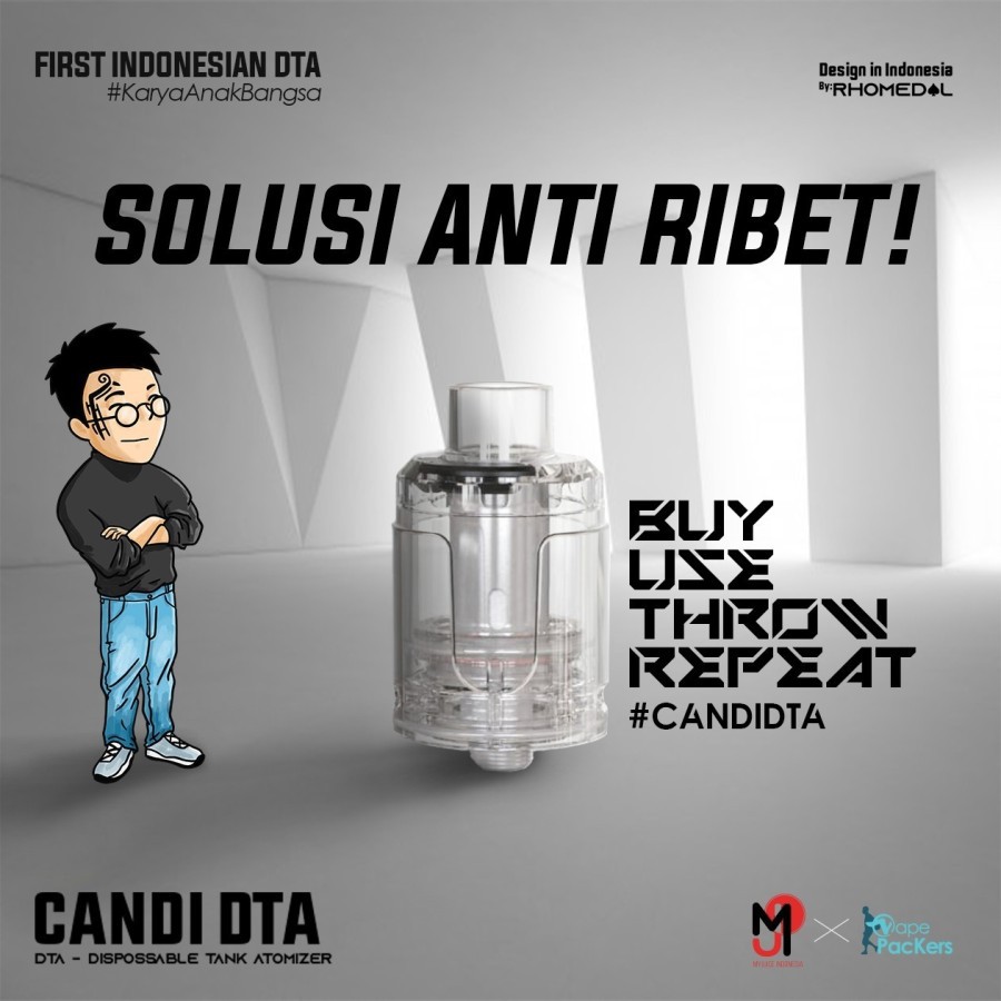 Candi DTA Dispossable Tank Atomizer by Rhomedal x R-Vape x My Juice