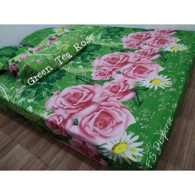 Sprei homemade green tea rose 180