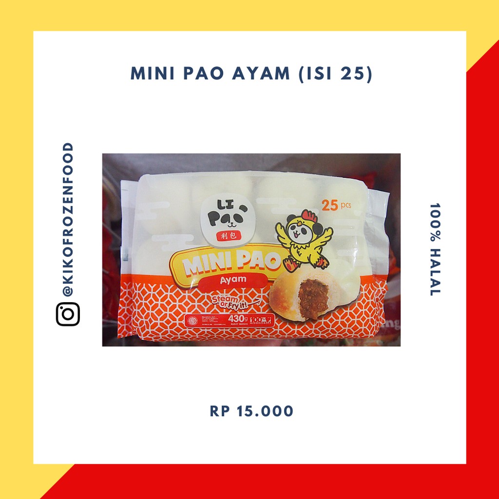

LI PAO MINI AYAM ISI 25