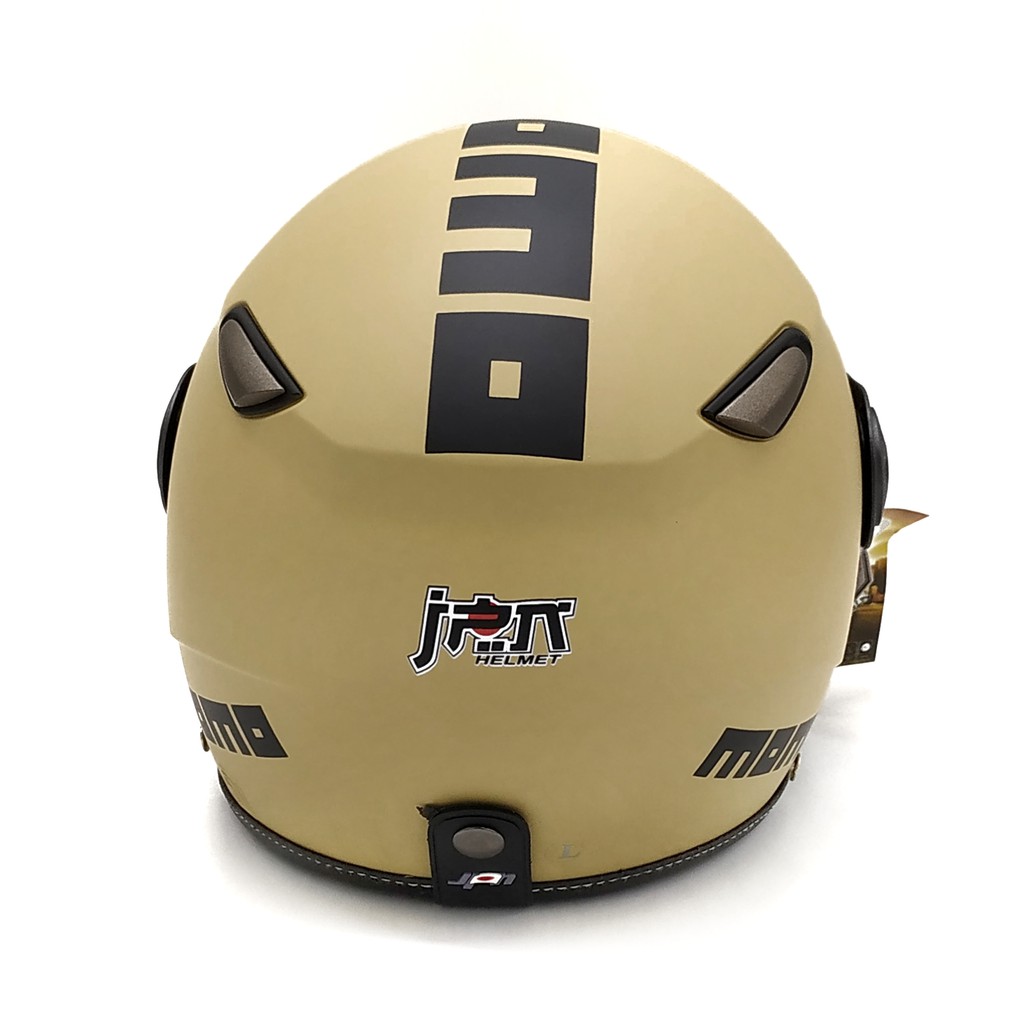 Helm JPN MOMO Pilot Cappuccino (Helm Retro/Bogo/Klasik/Classic/Vespa)