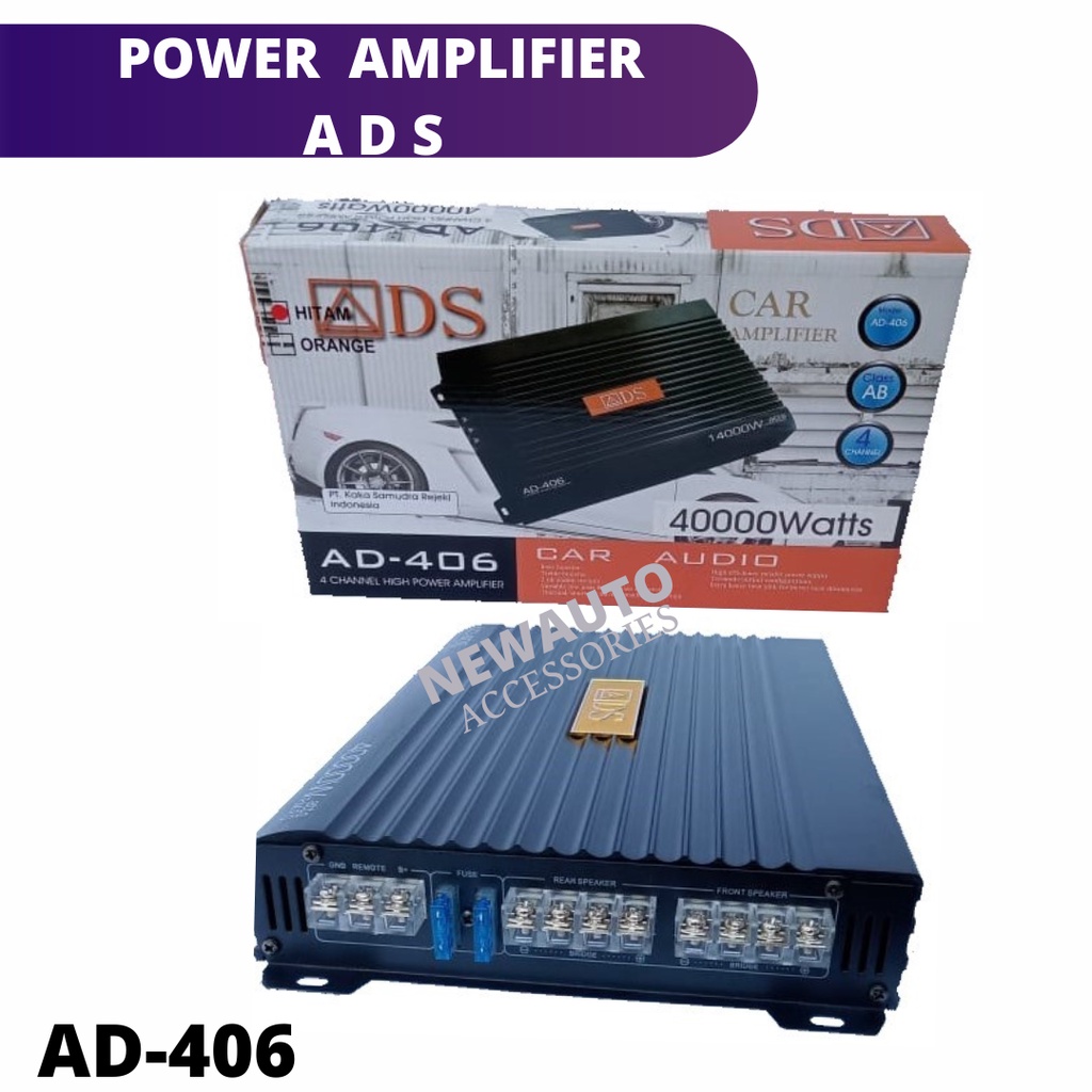 Power 4 Chanel ADS AMPLIFIER AUDIO MOBIL ADS AD-406 high quality