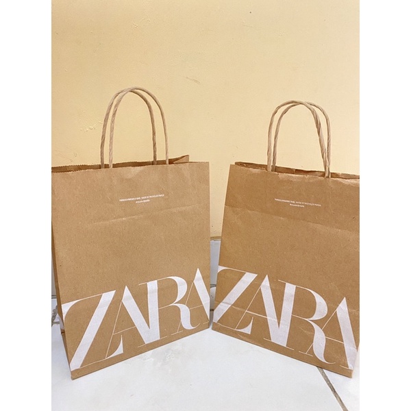 TOTE BAG PAPER BAG ZARA ORIGINAL SIZE MINI