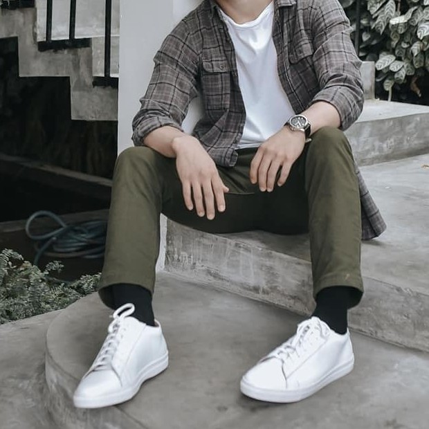 SANCHEZ |MNM x Zapato| KULIT ASLI PREMIUM Sepatu Sneakers Pria Casual