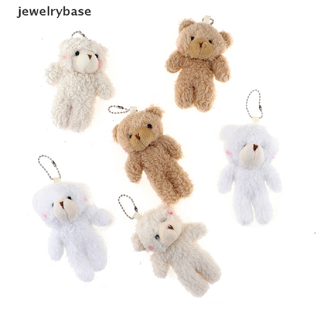 (jewelrybase) 2pcs / Set Mainan Boneka Plush Bentuk Beruang 12cm Untuk Anak Laki-Laki / Perempuan