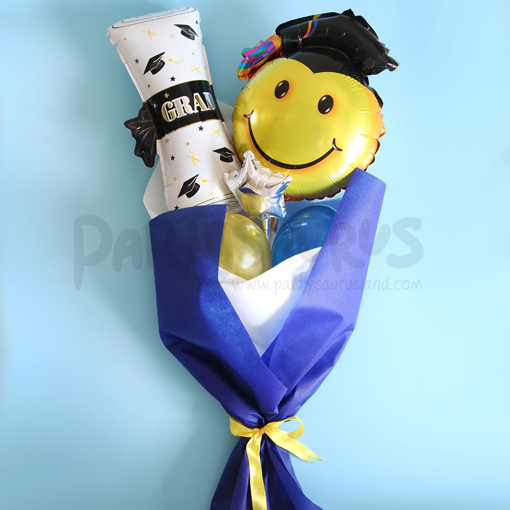 Graduation Balloon Hand Bouquet (Buket Balon)
