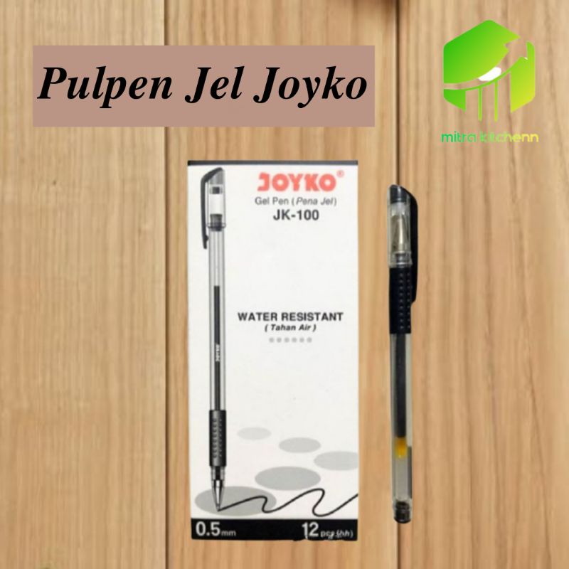

Joyko Gel Pen King Jeller JK-100 Tinta Hitam Tahan Air 1pcs