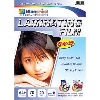 

Blueprint Laminating Glossy Film (BP-GFA455)- A4, 20 Sheet, 70um, Laminating, Glossy