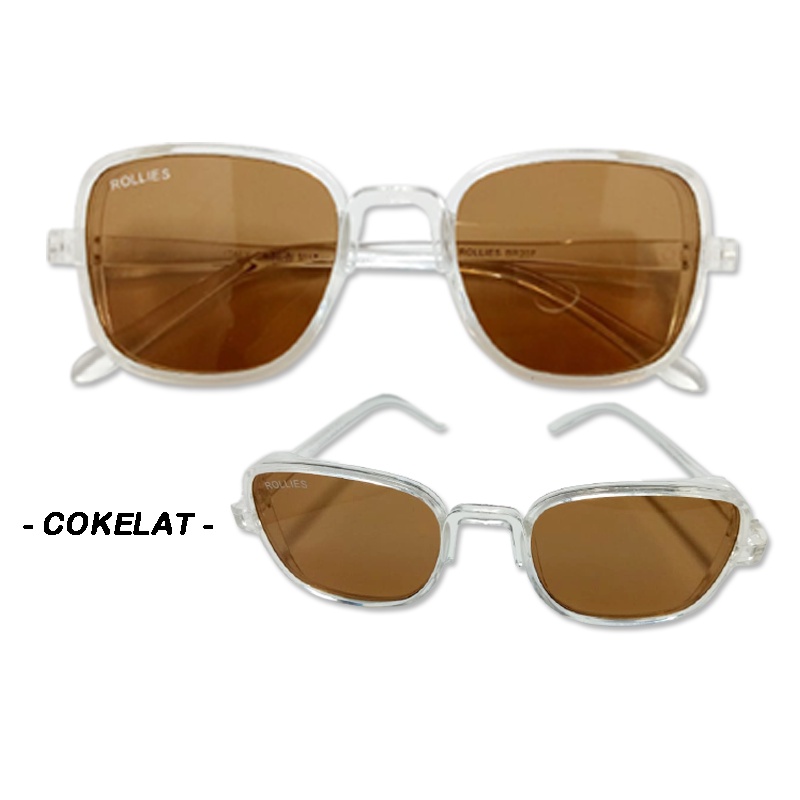 Promo! Kacamata Fashion Vintage Lensa Warna Warni Frame Kotak Kacamata Korean Design Retro Gaya Kacamata Hitam Candy Color Sunglasses Unisex Kacamata Dewasa