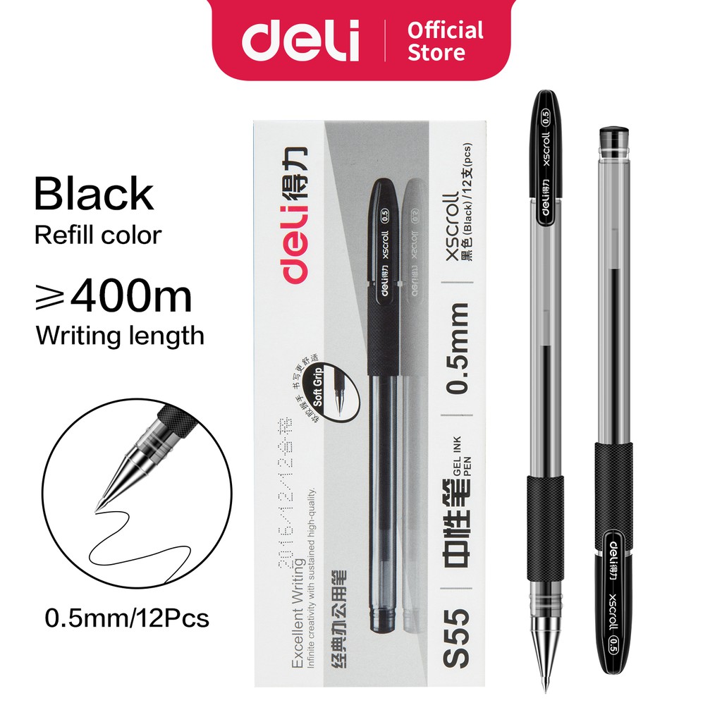 

Deli Pulpen Gel 0.5 mm 3 warna S55