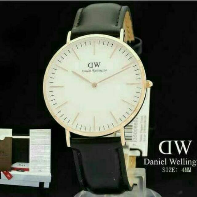 Jam tangan dw pria dan wanita/jtr 563 hitam
