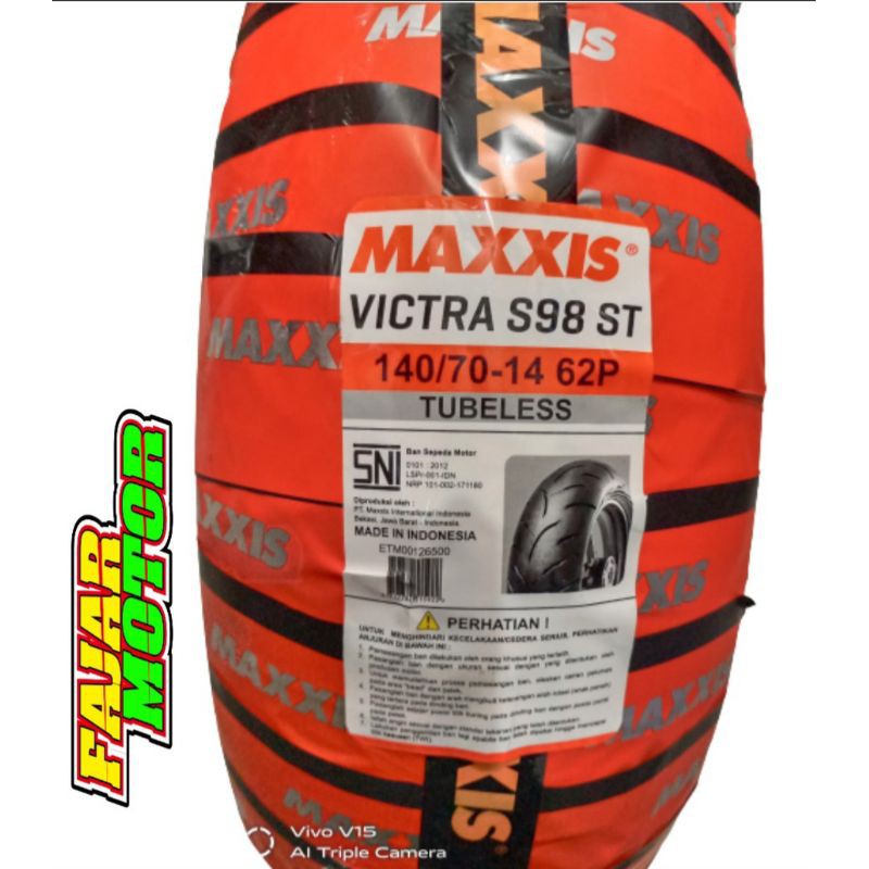 MAXXIS BAN LUAR TYPE VICTRA 140/70 RING 14 TUBELESS