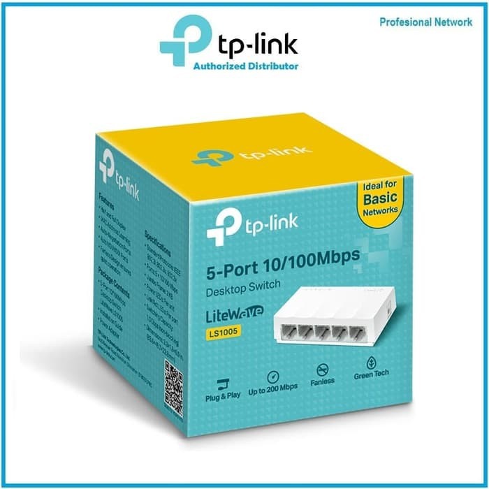 TP-Link LS1005 5-Port 10/100Mbps Desktop Switch