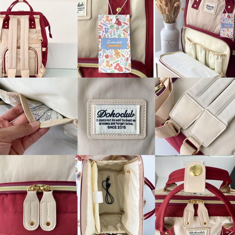 03.03 CRAZY SALE !! TAS DIAPER / TAS BAYI DOKOCLUB DIAPERBAG (LUXE SERIES)