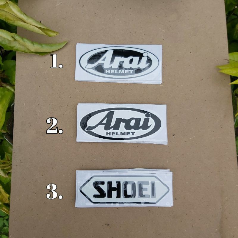 Stiker arai  shoei stiker cutting stiker helm