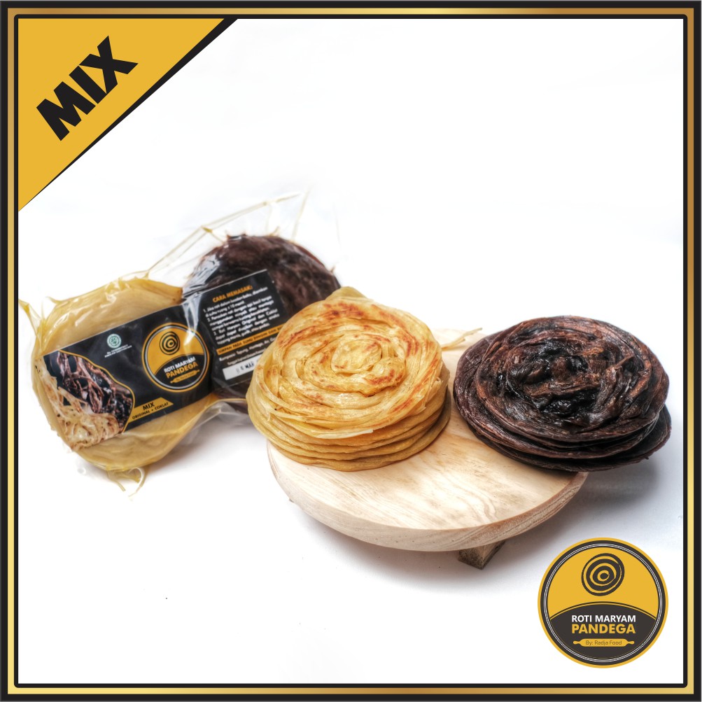 [ISI 10pcs] Roti Maryam Pandega. Cane, Canai | Original, Coklat, Mix. Frozen-Mix