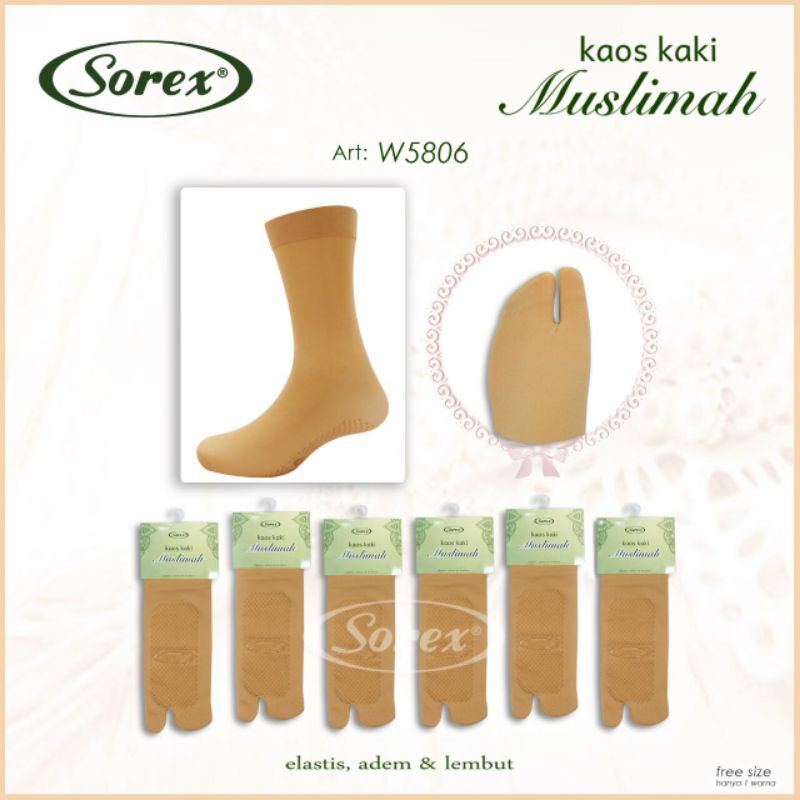 kaos kaki muslimah w5806