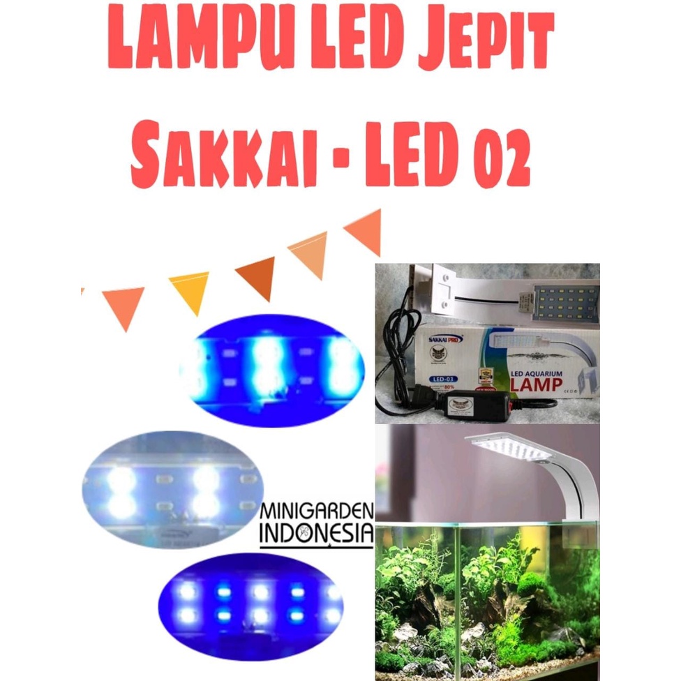 SAKKAI PRO LED-02 3W 3 WATT LAMPU LED JEPIT AQUARIUM AQUASCAPE