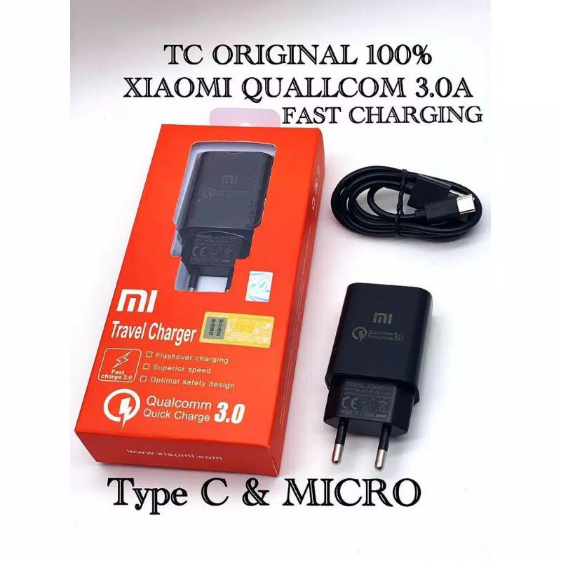 Charger Xiaomi Micro Usb Original100% FAST CHARGING / Charger xiaomi