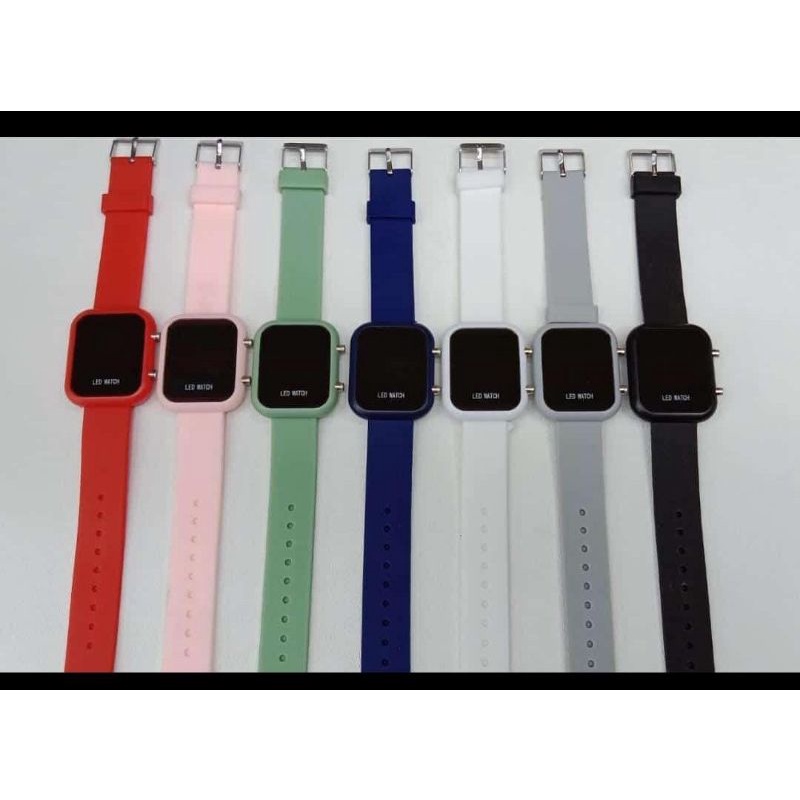 SS.id READY JAM TANGAN MURAH  LED TALI KARER