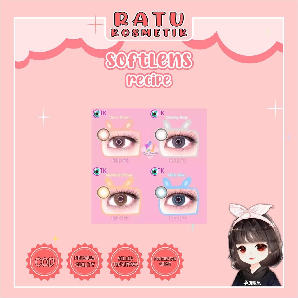 ❤ RATU ❤ Softlens Recipe Normal | Soflens Recipe By Ctk Big Eyes Dia 14.5mm