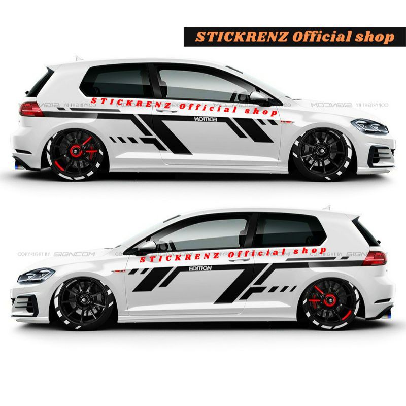 Stiker Mobil Stiker Cutting Mobil Sedan Civic Vios Camry Corolla Keren Shopee Indonesia