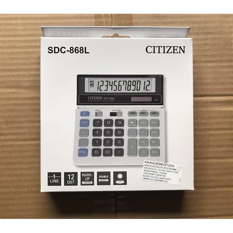 

ORIGINAL Kalkulator Citizen type SDC 868 L - Citizen SDC 868 L ORI