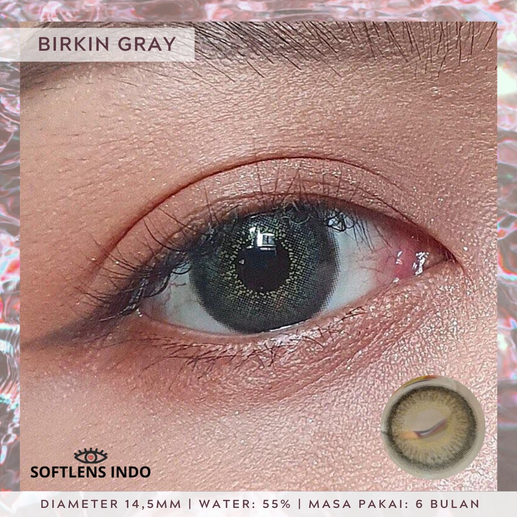 Softlens kitty kawaii birkin gray/ abu